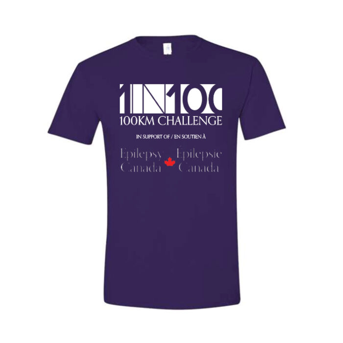 Adult Epilepsy Canada 1 IN 100 Tee  Thumbnail