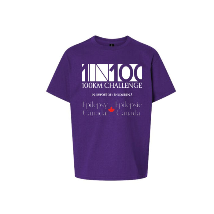 Youth Epilepsy Canada 1 IN 100 Tee Thumbnail